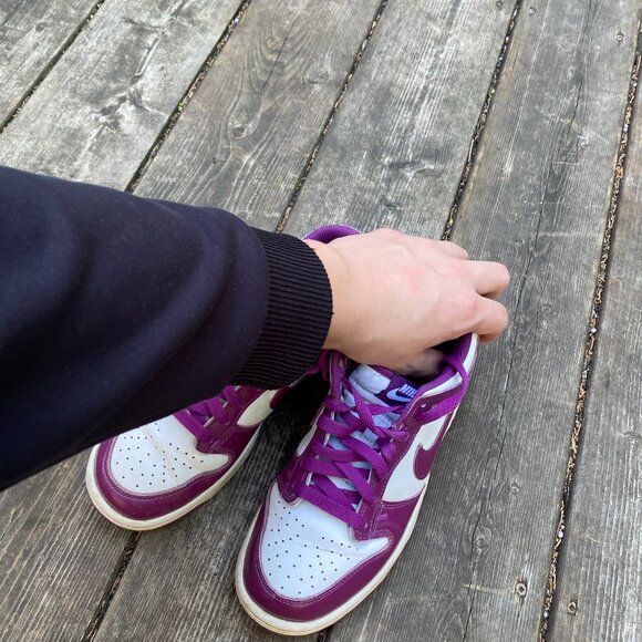2024 Nike Dunk Low Viotech White Purple Size 6.5 - Picture 6 of 9